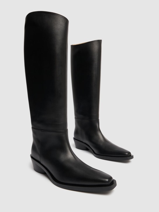 Proenza Schouler 30mm Bronco leather tall boots