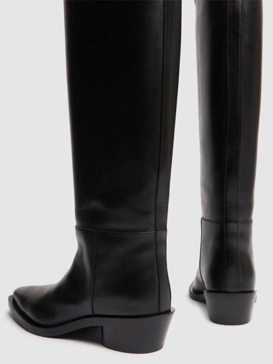 Proenza Schouler 30mm Bronco leather tall boots