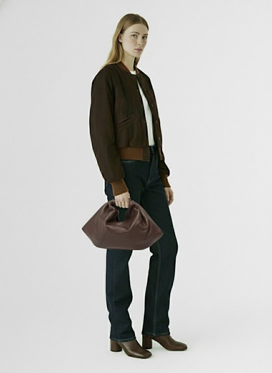 MM6 Maison Margiela Washed cotton viscose satin bomber