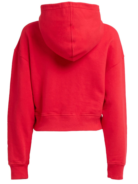 Fiorucci Varsity logo cotton cropped hoodie 4 Fiorucci Varsity logo cotton cropped hoodie