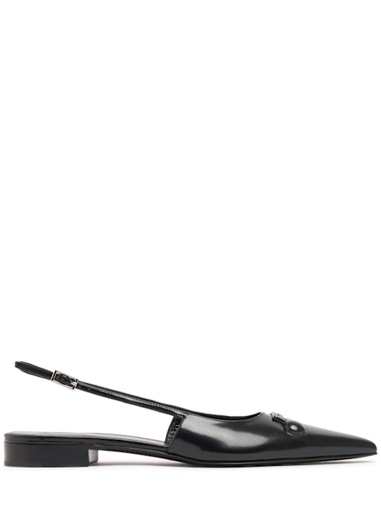 Marni 10mm Leather slingback flats