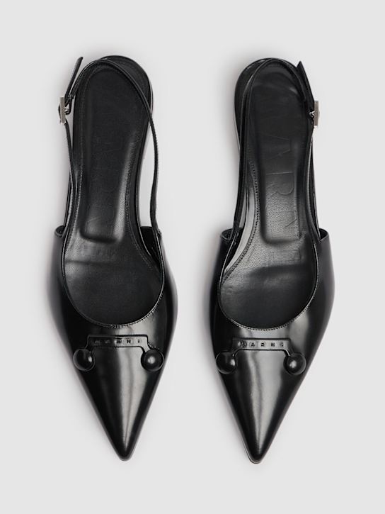 Marni 10mm Leather slingback flats 3 Marni 10mm Leather slingback flats
