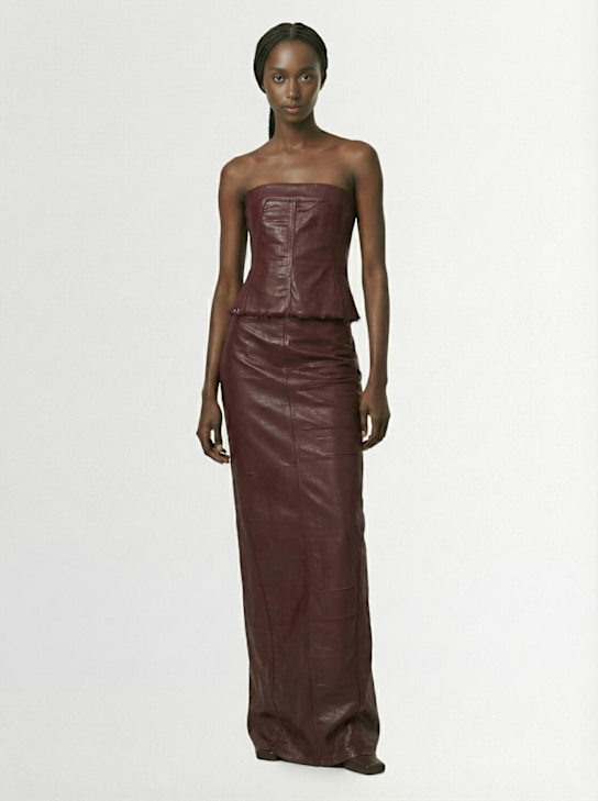 Rick Owens DRKSHDW Denim strapless top