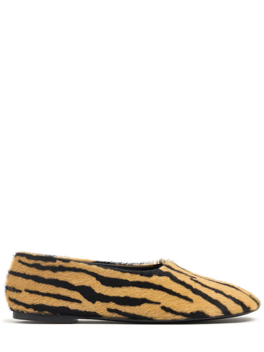 Proenza Schouler 5mm Glove printed ponyskin ballerinas