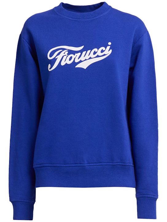 Fiorucci Varsity logo cotton crewneck sweatshirt