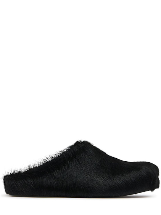 Marni 10mm Fussbett pony hair sabot flats