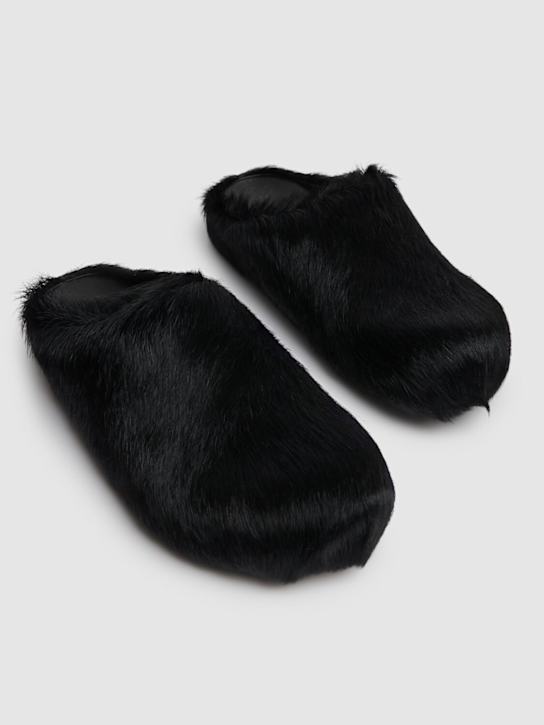 Marni 10mm Fussbett pony hair sabot flats 3 Marni 10mm Fussbett pony hair sabot flats