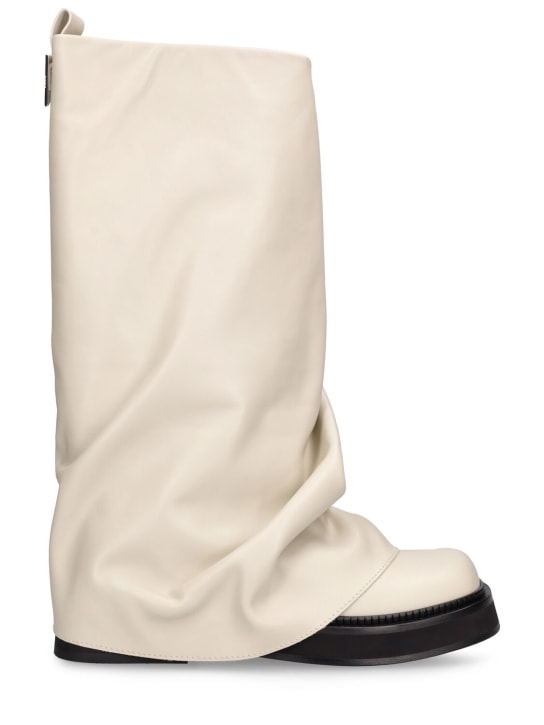 The Attico 30mm Robin leather combat boots