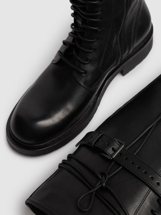 Ann Demeulemeester 25mm Danny leather combat high boots 4 Ann Demeulemeester 25mm Danny leather combat high boots