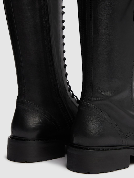 Ann Demeulemeester 25mm Danny leather combat high boots 5 Ann Demeulemeester 25mm Danny leather combat high boots