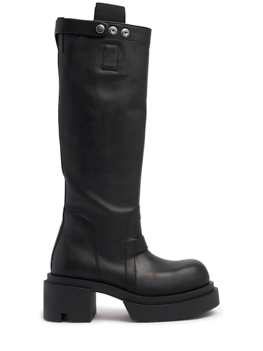 Rick Owens 80mm Bogun leather tall boots