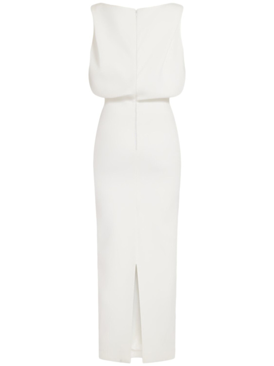 Khaite Terran bonded crepe satin long dress 4 Khaite Terran bonded crepe satin long dress