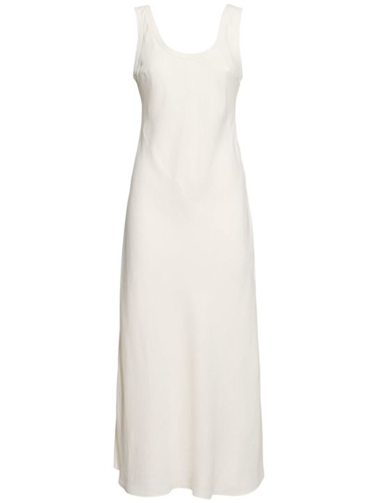 Brunello Cucinelli Fluid linen blend twill long dress