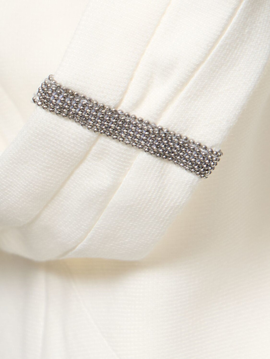 Brunello Cucinelli Fluid linen blend twill long dress