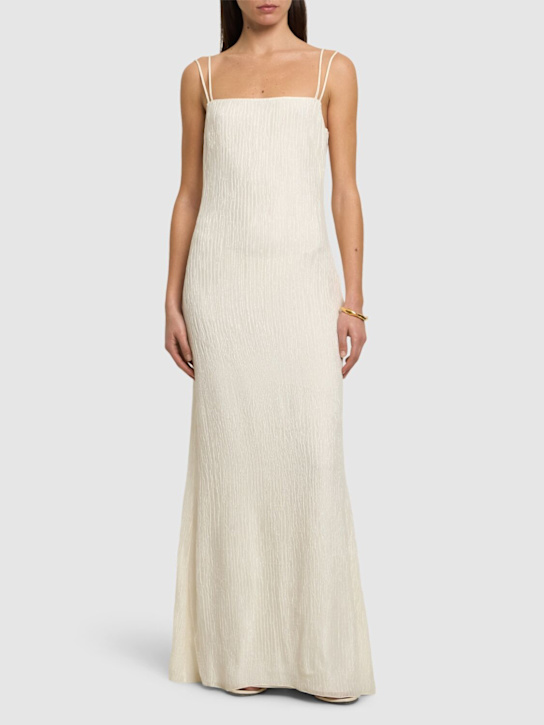 Gabriela Hearst Avebury double plissé midi slip dress