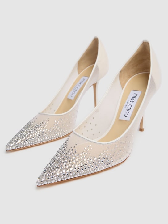 Jimmy Choo 85mm Love embellished tulle pumps 3 Jimmy Choo 85mm Love embellished tulle pumps