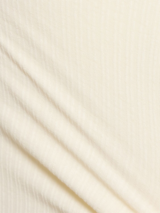 Lama Jouni Off-shoulder stretch viscose long dress