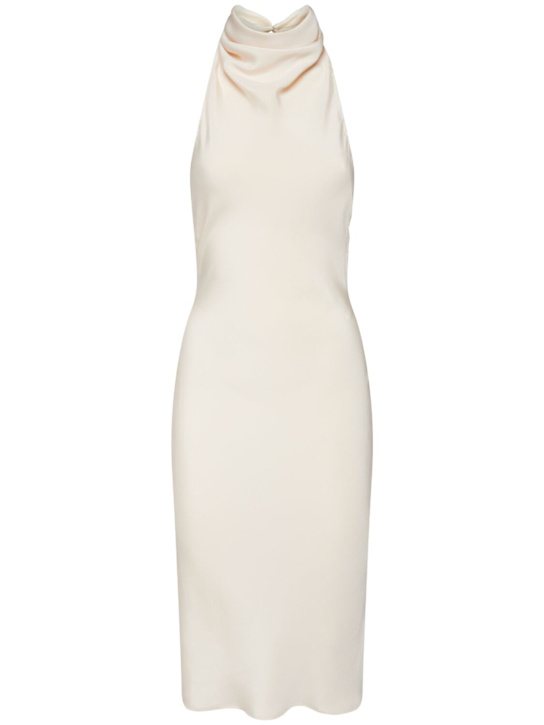 Tom Ford Silk sablé halter neck midi dress