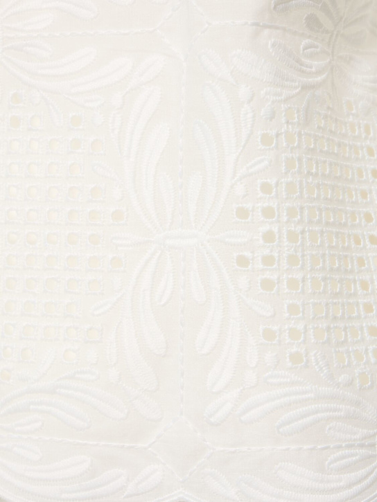 Giambattista Valli Embroidered cotton blend voile top 5 Giambattista Valli Embroidered cotton blend voile top