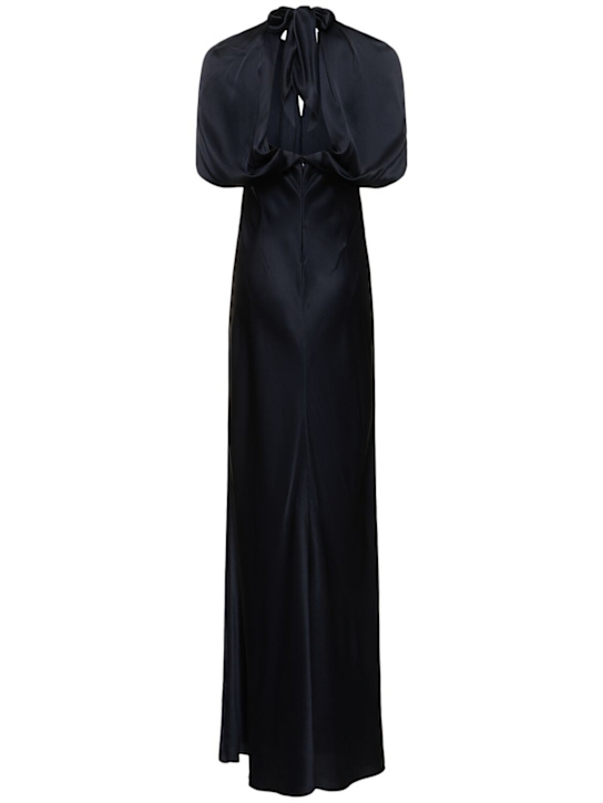 Alberta Ferretti Short sleeve satin long dress 10 Alberta Ferretti Short sleeve satin long dress