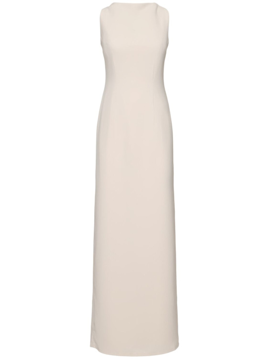 16arlington Hebe crepe open back gown