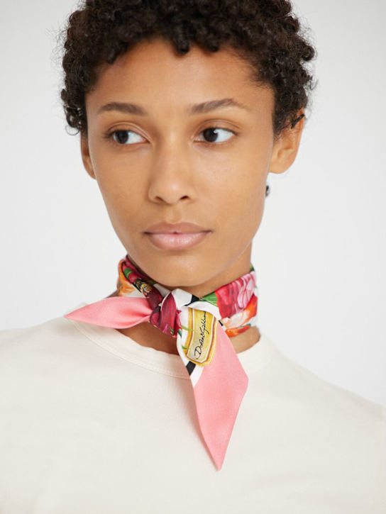 Dolce&Gabbana Printed silk bandeau