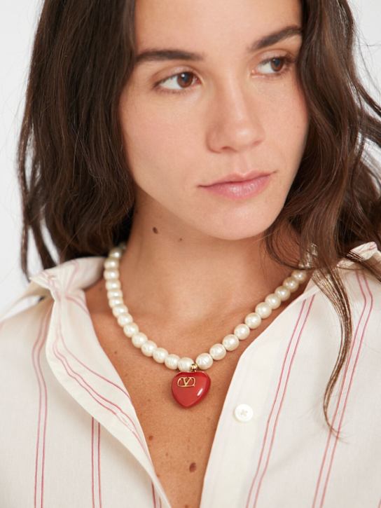 Valentino Garavani Heart long necklace