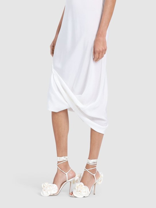 Magda Butrym 105mm Satin flower sandals