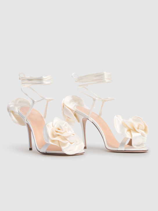 Magda Butrym 105mm Satin flower sandals 3 Magda Butrym 105mm Satin flower sandals