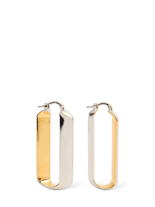 Jil Sander Bicolor hoop earrings