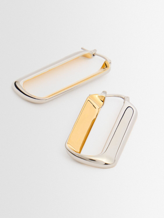 Jil Sander Bicolor hoop earrings