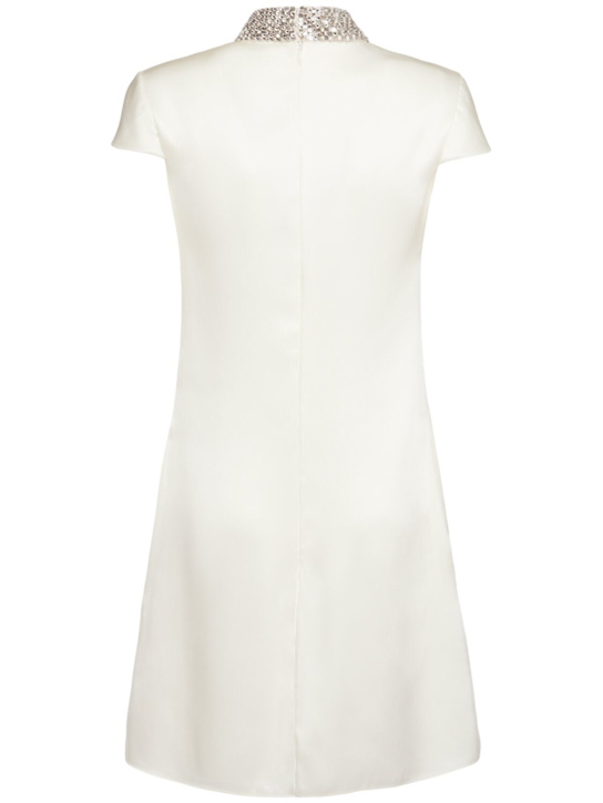 Tom Ford Embroidered double silk satin mini dress 4 Tom Ford Embroidered double silk satin mini dress