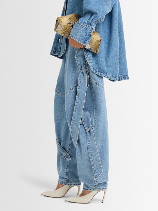 The Attico 95mm Viper leather slingbacks