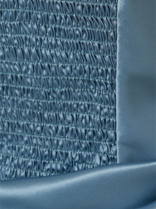 Giuseppe Di Morabito Silk satin draped mini dress