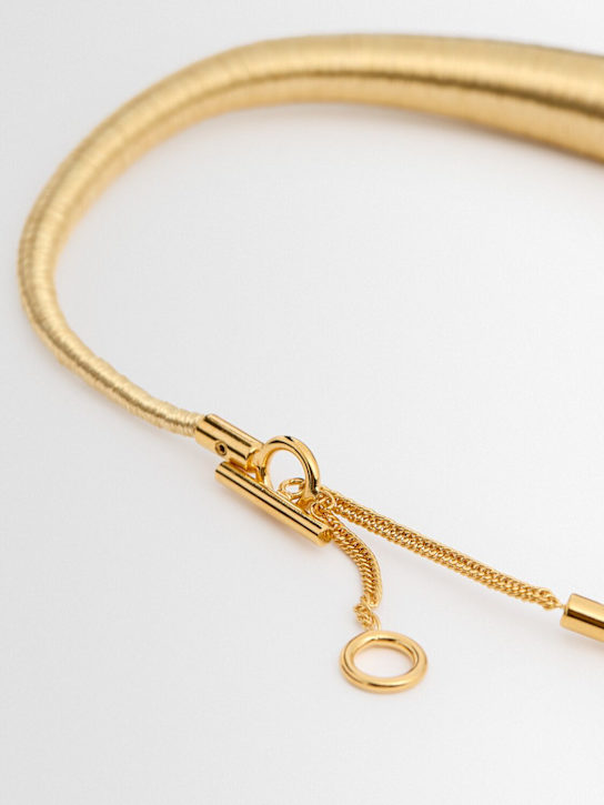 Jil Sander Brass collar necklace
