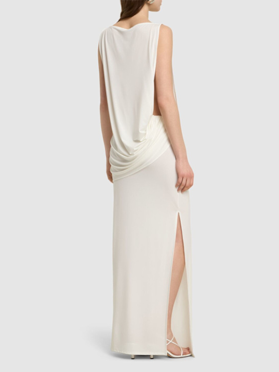Jacquemus La Robe Peplo Longue draped long dress 3 Jacquemus La Robe Peplo Longue draped long dress