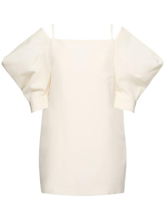 Sacai Cotton & silk poplin mini dress