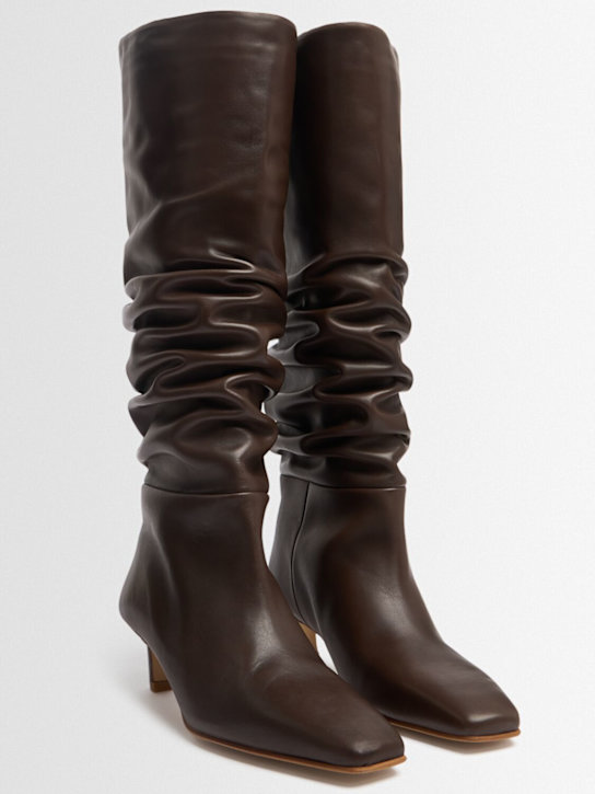 Alohas 50mm Kalila gathered leather tall boots 3 Alohas 50mm Kalila gathered leather tall boots
