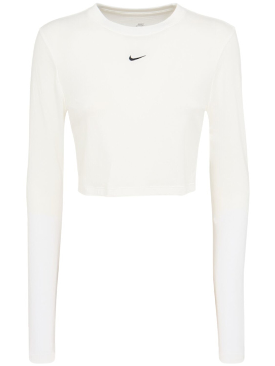 Nike Chill Slim knit long sleeve crop top
