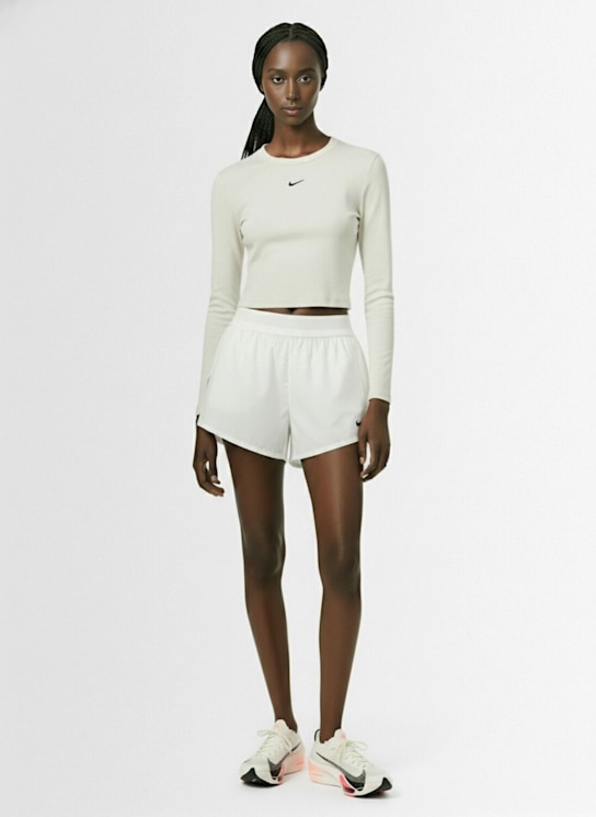 Nike Chill Slim knit long sleeve crop top