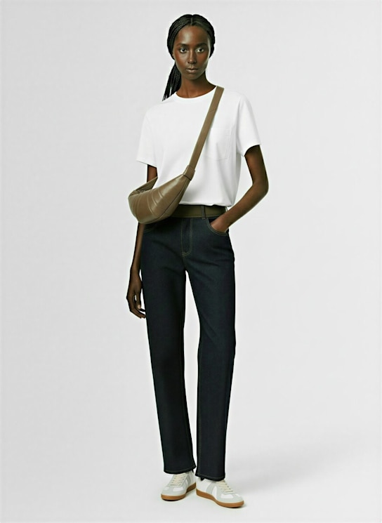 Sacai Wide leg denim pants