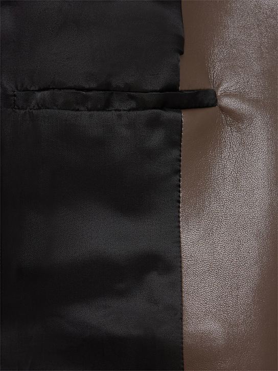 Nanushka Erina raglan sleeve leather jacket