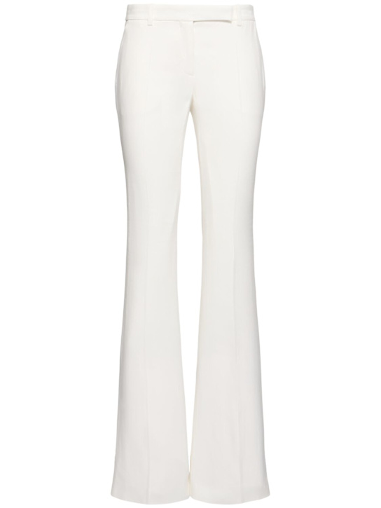 McQueen Flared leaf crepe pants