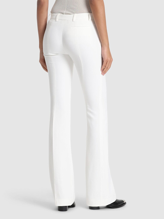 McQueen Flared leaf crepe pants