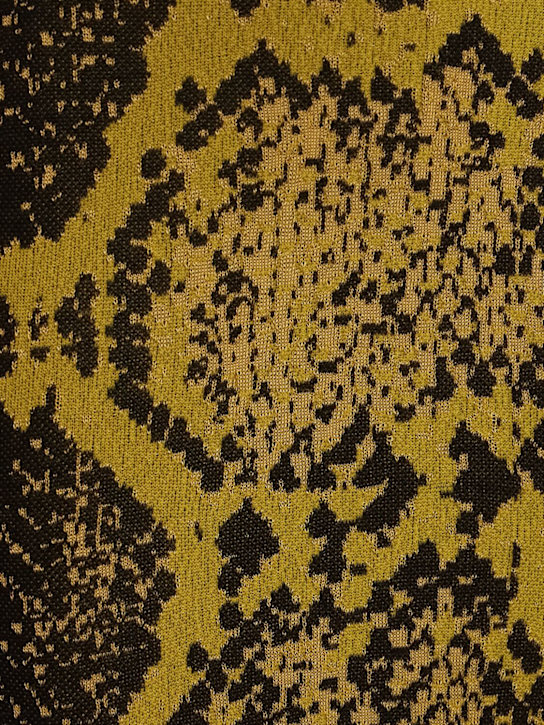 The Attico Python printed viscose blend midi skirt