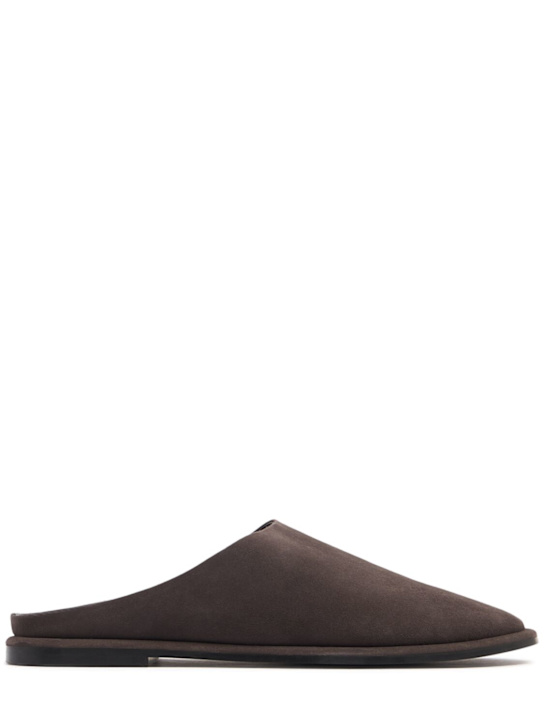 A.EMERY Spencer suede flat mules