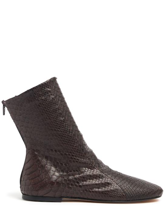 Jude Floor snake ankle boots