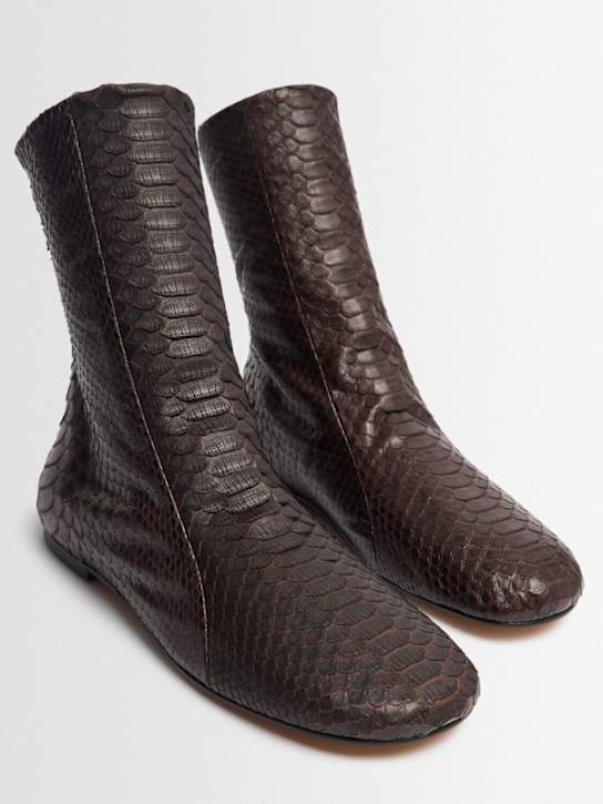 Jude Floor snake ankle boots