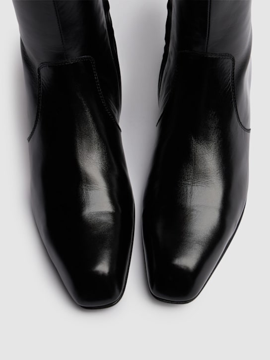 Khaite 25mm Colt leather ankle boots