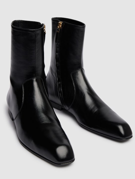 Khaite 25mm Colt leather ankle boots